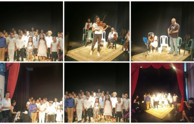 İlk sunumlarını aileleri için yaptılar