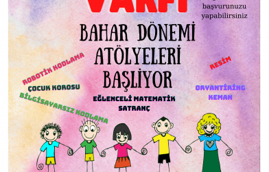 Bahar dönemi atölye kayıtlarımız başladı