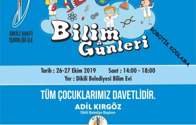 Robotik kodlama sergimiz için Bilim evindeyiz